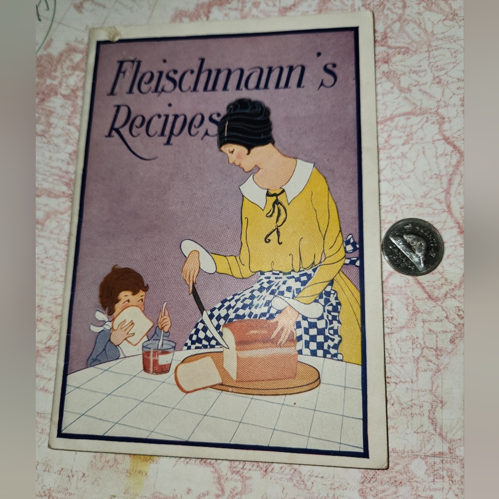 Antique Soft Cover Fleishmann's Recipes  Cookbook Booklet 1912